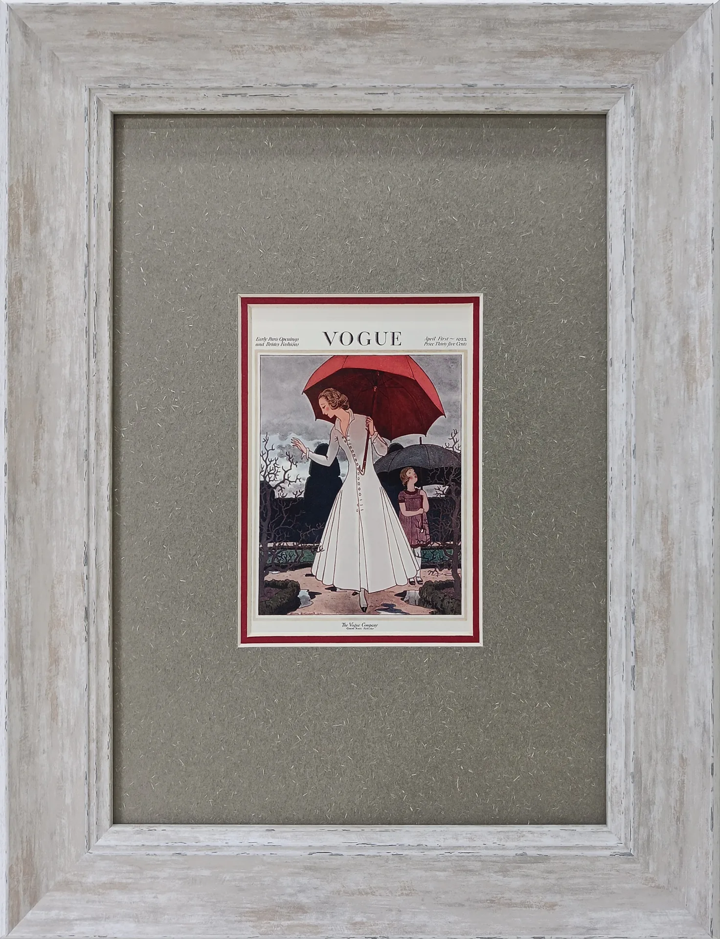 Открытка Vogue в раме