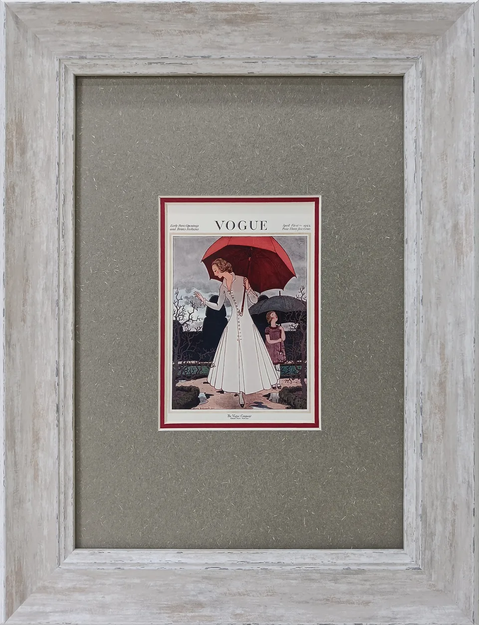 Открытка Vogue в раме